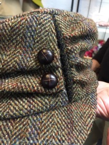 Harris tweed hat detail