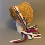 Straw plait bonnet