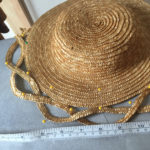 Straw Plait hat in progress